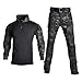 WXHN Uniforme militar, ropa de camuflaje táctico, traje para hombres, ropa del ejército, camisa de combate militar Airsoft para mujeres, pantalones Cargo
