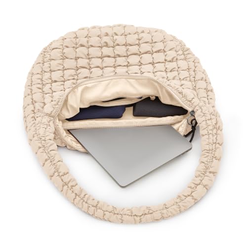 Bolso Tote acolchado para mujer cruzado y ligero miniatura 4