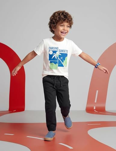 Image of Amazon Brand - Symbol Boy's Cotton Strechable Jogger | Elasticated Waistband and Cuff | Age 2-14 Years