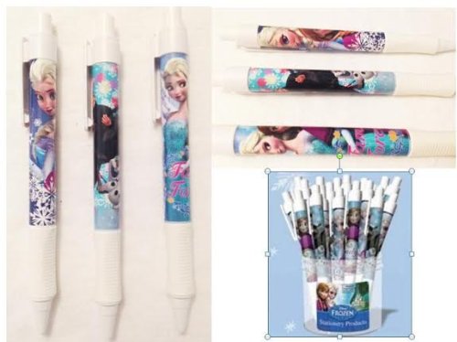 Disney Frozen Grip Pen White x 3 Pen