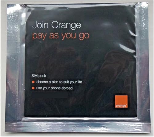 2G Orange UK Pay As You Go Sim Card Simcard, Old Type, New & Sealed, (Non Working)