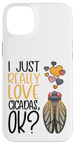 ���킢����̗��l I Really Love Cicadas �X�}�z�P�[�X iPhone 14 Plus �p