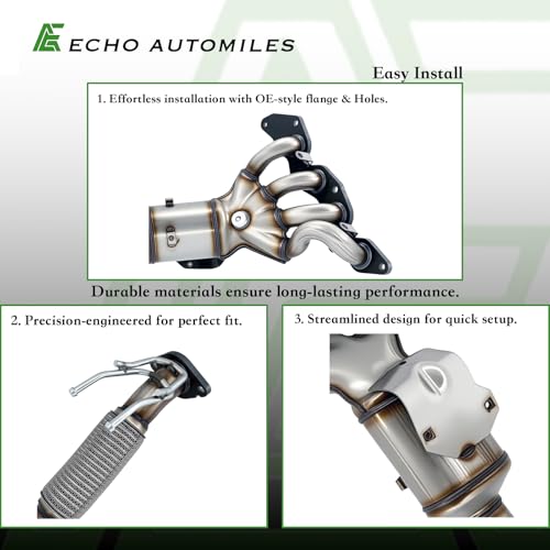 ECHO AUTOMILES Catalytic Converter Exhaust Manifold Compatible with Ford Focus 2012-2018 2.0L L4[EURO 4 High Standard](EPA Compliant) by ECHO AUTOMILES - Used condition - Image 3