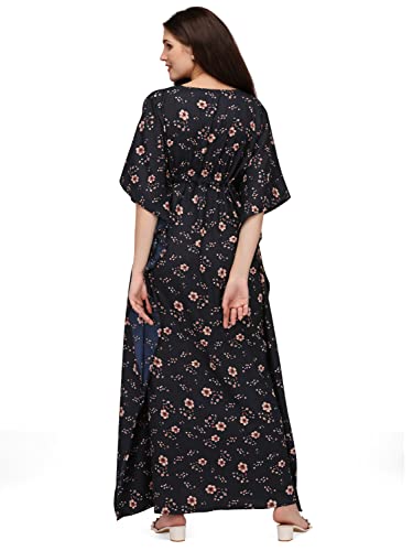 Image of SEREIN Women's Crepe Kaftan Maxi Casual Dress