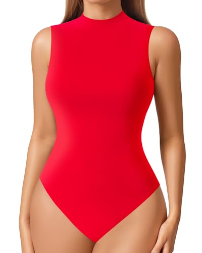 トップス Juno turtle knit bodysuit ivory Amazon.com: ALGALAROUND Bodysuit for Women Turtle Neck