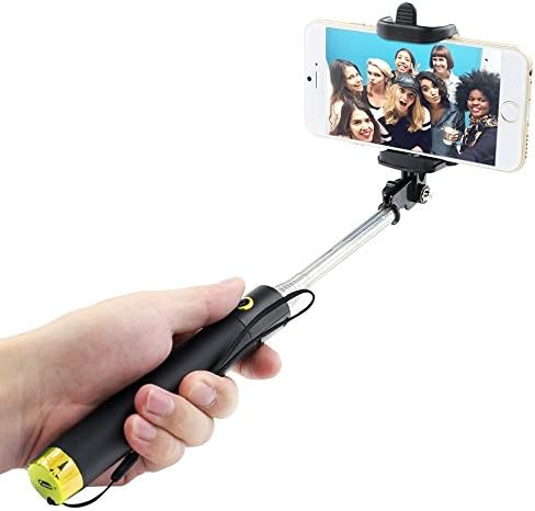 Selfie Stick, DaliNova One-piece U-Shape Self-portrait Monopod Extendable Selfie Stick with built-in Bluetooth Remote Shutter for Apple, Android Smartphones