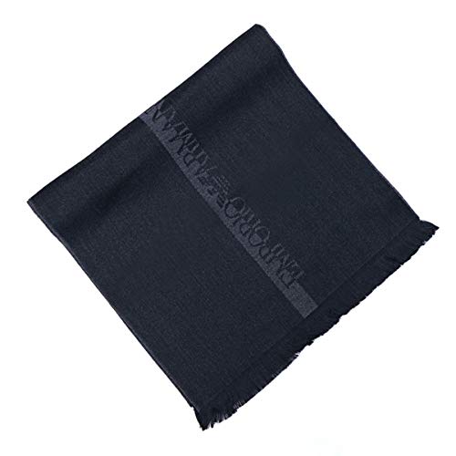 [エンポリオアルマーニ] メンズ マフラー グレー (625007 8P307 00044 ANTHRACITE GREY) [並行輸入品]