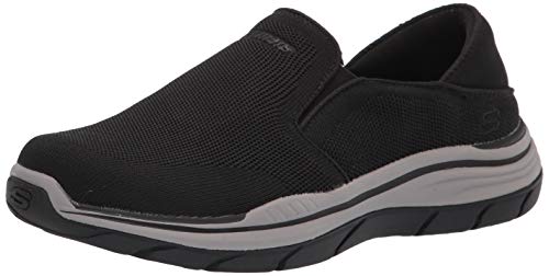 Skechers USA Men's Expected 2.0-Demar Knitted Mesh Slip On