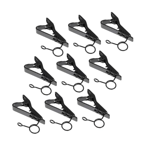 9pcs Lapel Microphone Clip Iron Design for Discreet Placement for Interviews Weddings and Streaming for Lavalier Mics