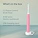 Philips Sonicare 4100 Series Electric Toothbrush - Sonic Toothbrush with Advanced Sonic Technology, Pressure Sensor, Two Intensity Settings, Smartimer & Quadpacer, Deep Pink, Model HX3681/26