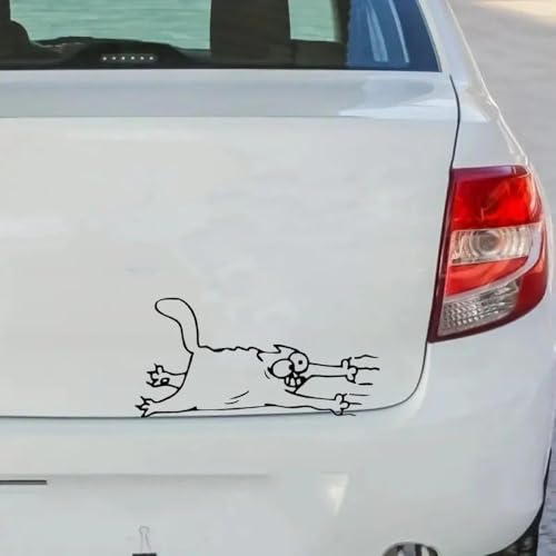 Autocollant de chat extensible imperméable pour relooker un ordinateur ou une voiture - 2