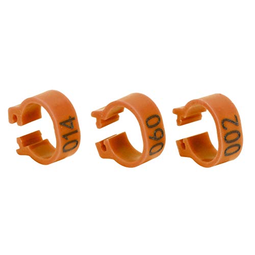 Grampo de pé de pássaro 001-100 faixas de perna de pássaro numeradas 8 mm anéis de identificação de