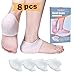 Heel Cups, Gel Heel Cushion, Heel Guards (4 Pairs),Heel Protectors, Plantar Fasciitis Support Great for Plantar Fasciitis, Cracked Heels, Achilles Tendinitis & Heel Sore for Men and Women.