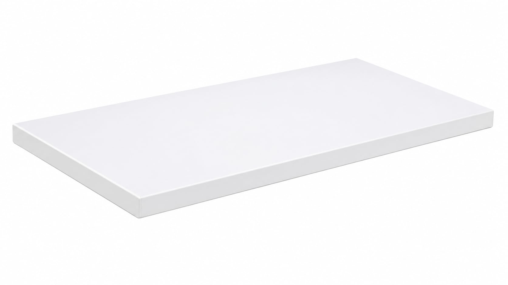 Britshield High Gloss White Melamine Faced MDF Board - 18mm Thickness - 800 x 900mm - Custom Cut to Size with Edgebanding Options