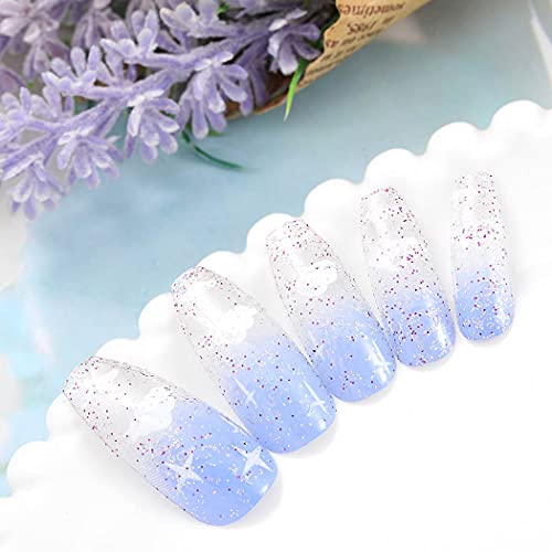 Sethexy Lungo Ballerina Unghie finte Lucido Bara