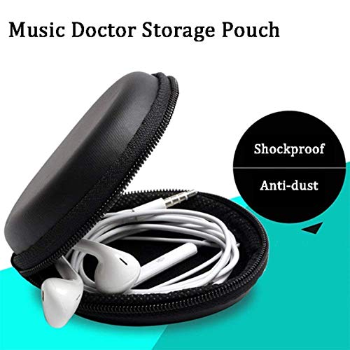 Image of OAHU Multipurpose Pocket Storage Travel Organizer Shockproof Protective Pouch Case for Bluetooth Wireless Earphones, Memory Card, Data Cable, Keys, Jewellery and Pen Drives (Black)