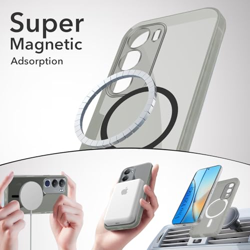 Image of Jkobi Lifetime Anti-Yellow MagSafe Compatible Clear Back Cover Case for Vivo Y29 (Sleek Hard Crystal | Shockproof and Camera Protection)