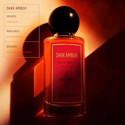 Image of Dark Amber EDP - 50ml | Warm & Sensual Eau De Parfum For Men & Women | Long-Lasting Amber & Woody Scent | Unisex Fragrance For Special Occasions & Date Nights
