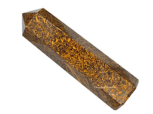 Image of Amazing Gemstone Large Mariyam Jasper Calligraphy Jasper Crystal Towers ~ Natural Healing Crystal Point Obelisk for Reiki Healing and Crystal Grid (5.5 to 6 INCH)