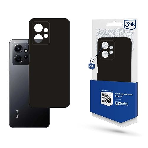 Étui à dos de téléphone noir mat pour Xiaomi Redmi Note 12 4G - Housse de protection pour Xiaomi Redmi Matt