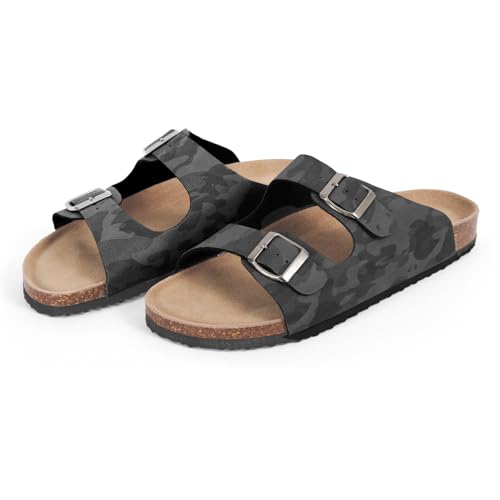 Chaussons homme Perletti semelle cuir véritable anti transpiration