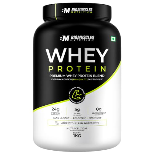 Whey Protein with Fibre (Rich Chocolate, 1kg) | 24g Protein & 10g EAA | Protein Powder Powered By Xymore Tech. | No Artifical Flavour or Sweetener