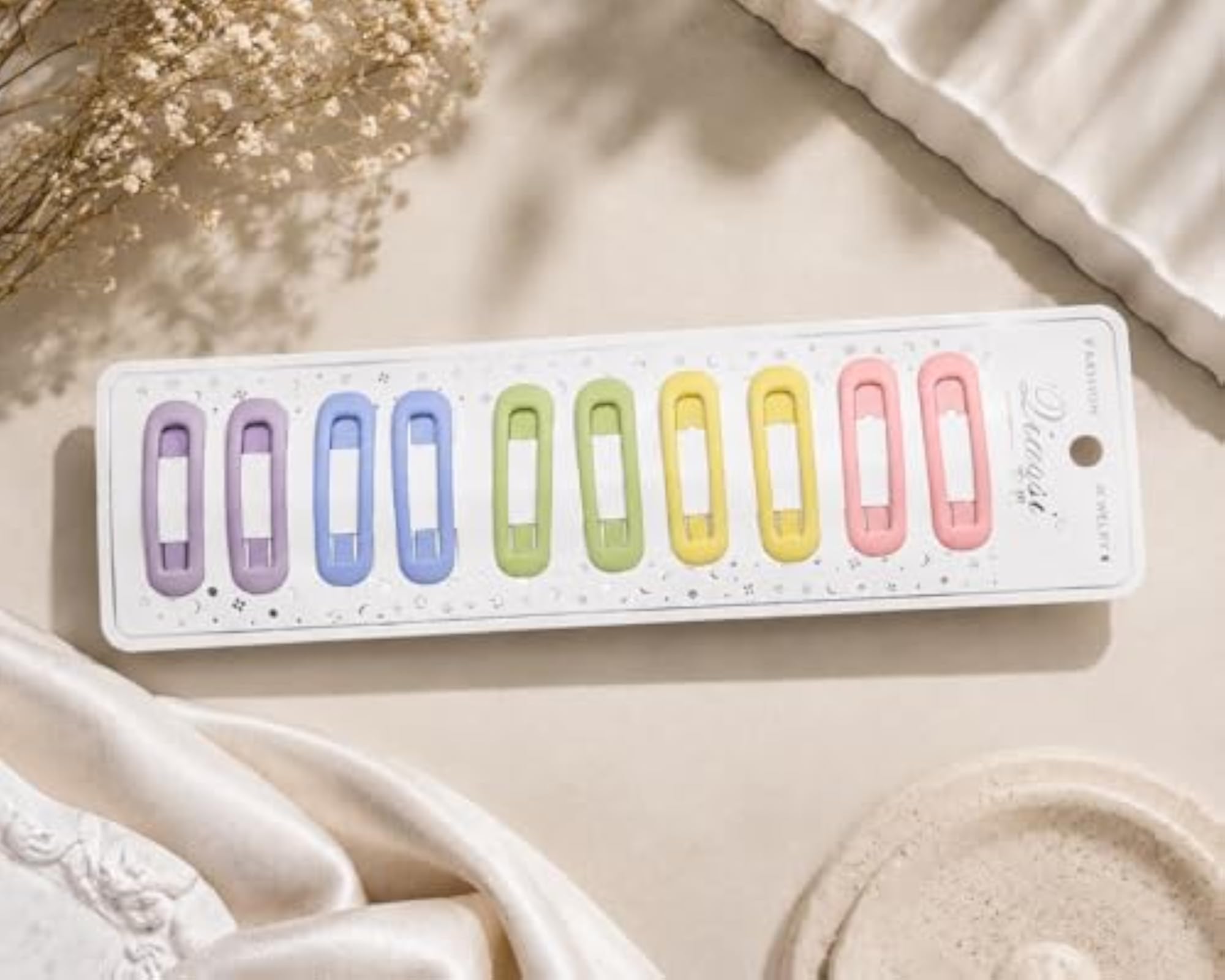 10pc Multicolor Hair Clip Set for Women & Girls