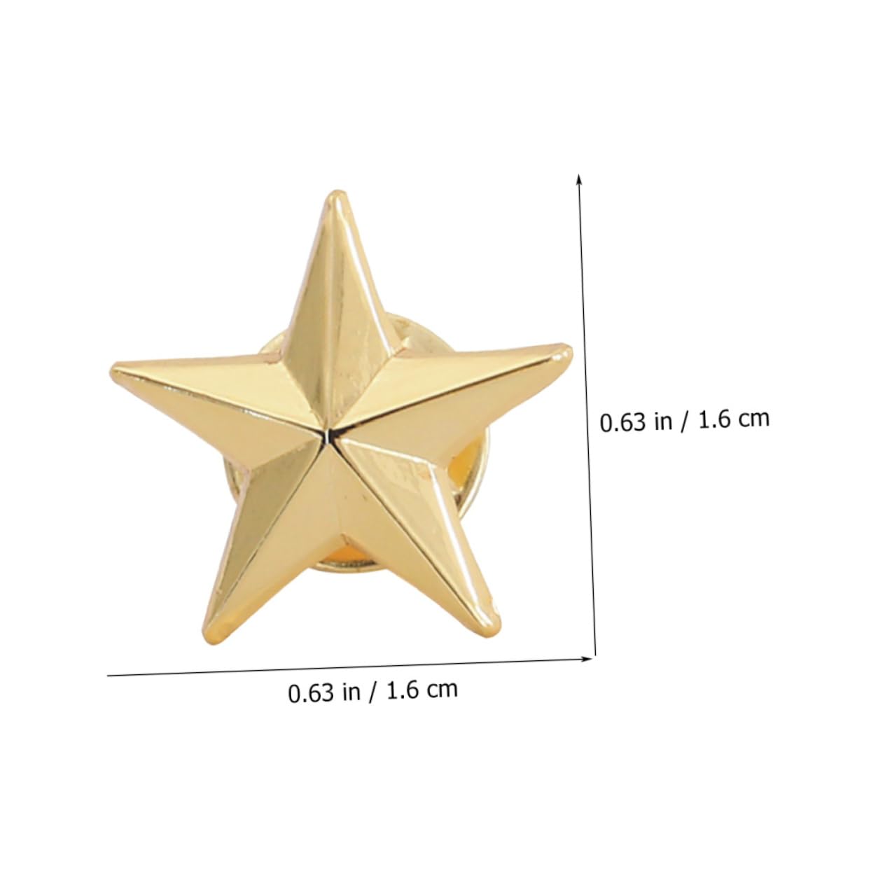 GALPADA 50stücke Goldene Metallische Sternabzeichen Anstecknadeln Für Jacken Hüte Rucksäcke Und Partys Hochwertige Kupferpins Für Dekoration Und Belohnungen