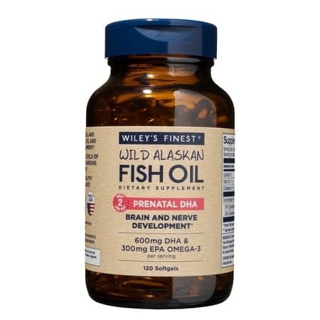 Wiley's Finest Wild Alaskan Fish Oil Prenatal DHA