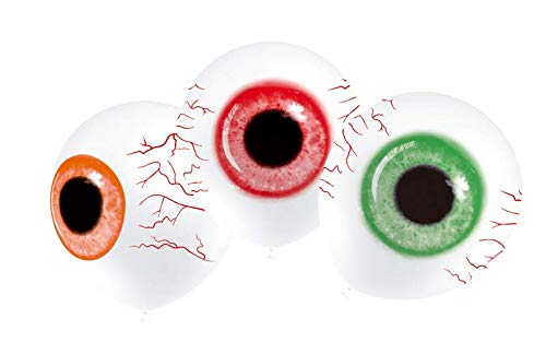 FRUTITOSCOM Ballons en Latex avec décoration - Halloween - 8 unités (Yeux de Zombie)