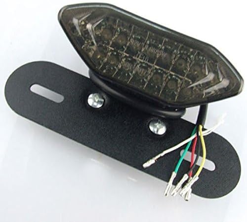 Miniatura 2 de ZYTC Luz trasera para motocicleta, luz de freno integrada, luz de parada de freno de circulación de señal de giro para placa de matrícula