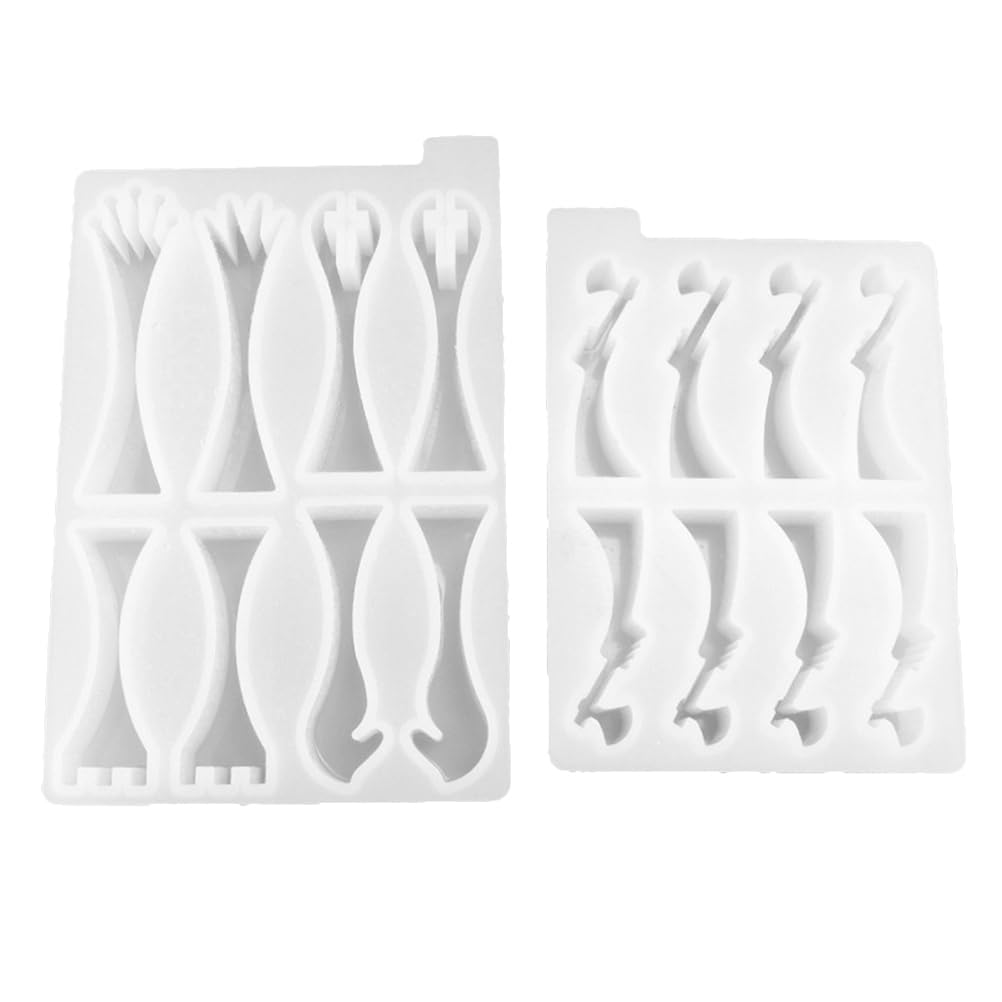 2pcs Chess Resin Mold Set 3D Silicone Chess Piece King Mold Soldier for DIY Handmade Crafts