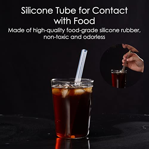 Full Jade 5/16" Id X 7/16" Od Silicone Hose, High Temp Flexible Pure Silicone Hose Tube Elastic Rubber Tubing For Beer Line(25 Ft) #TOP5