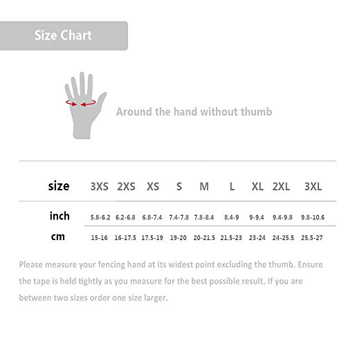 image for ThreeWOT Fencing Glove, Anti-Skid Leather Fencing Gloves for Sabre,Ele