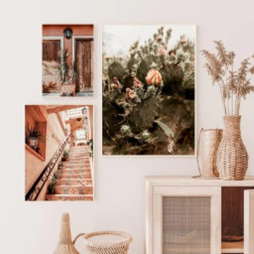 Impression toile HD cactus du désert tableau mural vintage haut de gamme 40x60 - 3