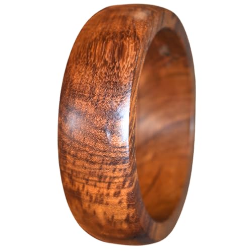 Image of Handmade Natural Wooden BangleHandmade Bracelet Vintage Simple Round Natural Wooden Bracelet Bangle for Women Jewelry.