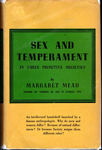 Sex And Temperament: In Three Primitive Societies B002KOQEQI Book Cover
