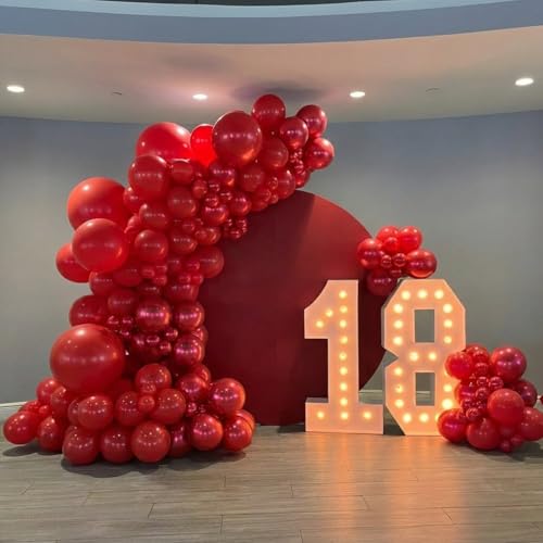 Image of Red Balloons, 50 pcs 12 Inch Red Latex Party Balloons | for Wedding, Birthday , Valentine's Day, New Year, Christmas Party Decorations