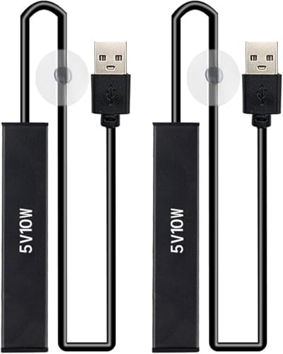 GERUI Nano Acquario, 10 litri, riscaldatore per acquario, scalda acquario, riscaldatore per acquario, 200 l, mini barra riscaldante USB