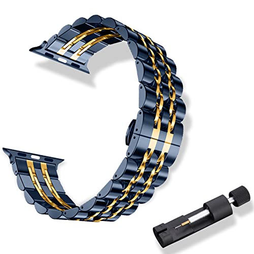 RoYiio Metal Strap for Apple Watch 42mm/44mm/45mm/46mm/49mm Strap Stainless Steel Replacement Bands for Apple Watch Ultra 3/2/1
