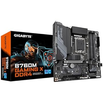 Placa Mãe Gigabyte B760M GAMING X DDR4 (LGA 1700/4xDDR4/HDMI/DP/M.2/USB 3.2)