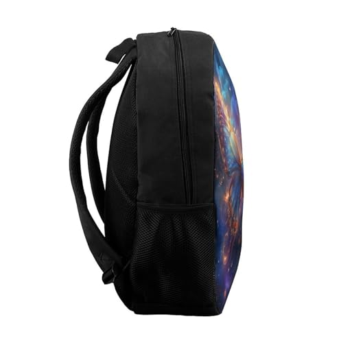 Sac à dos imprimé 3D papillon 43,2 cm haute capacité