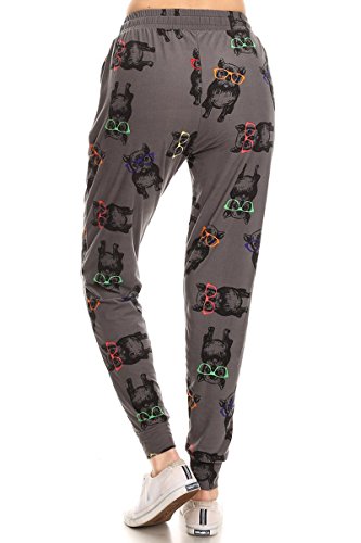 Image of Leggings Depot Premium Jogger Women's Popular Print High Waist Track Pants(S-XL)