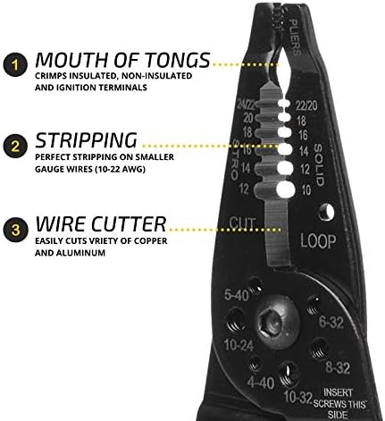Mr. Pen- Wire Stripper, 8 inch, Wire Cutter, Wire Stripper Crimper - 2
