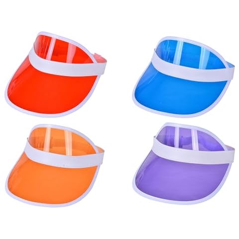 Unisex Sports Neon Sun Visor Pack of 4 Cover