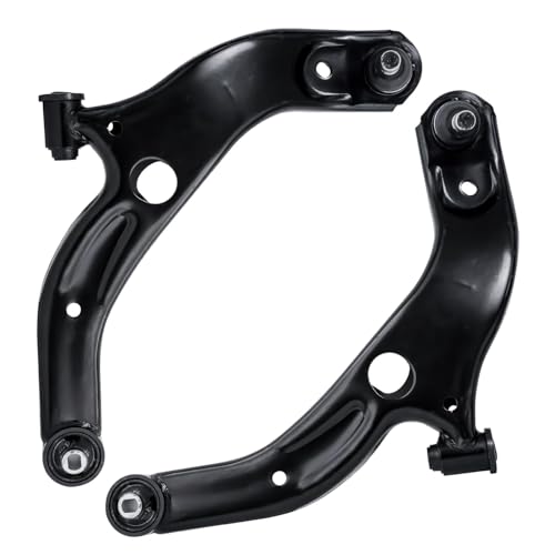 Image of Detroit Axle - 8pc End Suspension Kit for 2001-2003 Mazda Protege Protege5, Front 2 Lower Control Arms w /Ball Joints 2 Outer Tie Rod Ends 4 Front and Rear Stabilizer Sway Bars 2002 Replacement