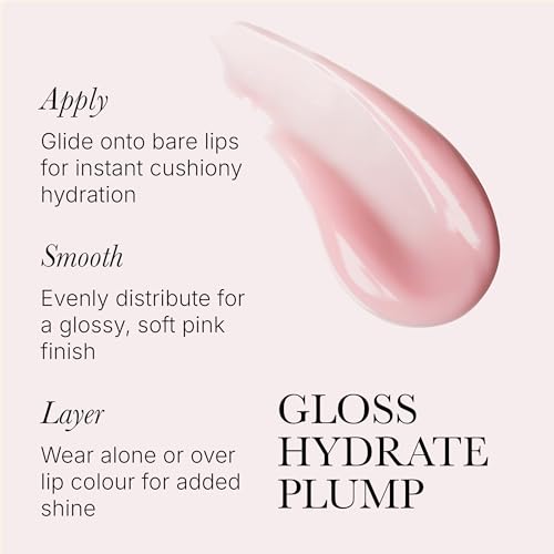 Image of Rodial Plumping Collagen Lip Oil 0.14 fl oz, Hydrating Vegan Lip Oil for Fuller-Looking Lips, Nourishing Botanical Oils with Cherry, Jojoba & Macadamia, Sheer Pink Gloss Finish