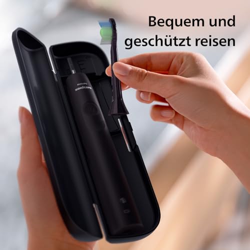 Philips Sonicare 4100 – elektrische Sonicare Zahnbürste für Erwachsene mit 1 x Philips W2 Optimal White Bürstenkopf in Schwarz… – Ansicht 8