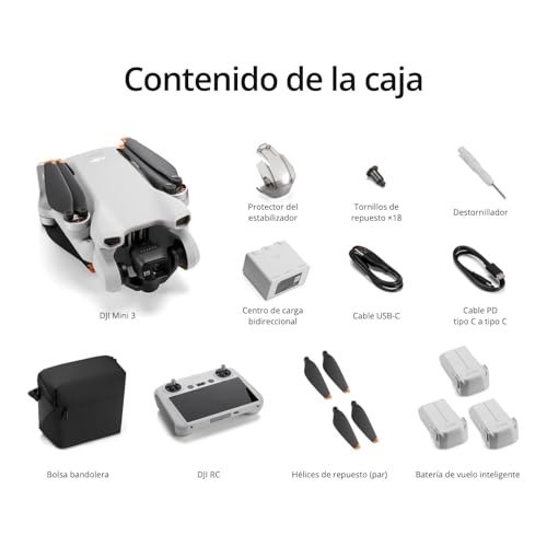 DJI Pack Mini 3 Vuela Más (RC) – Dron Mini con cámara ligero y plegable con vídeo 4K HDR, 38 min de tiempo de vuelo, Grabación vertical y funciones inteligentes, Color Gris - imagen 8