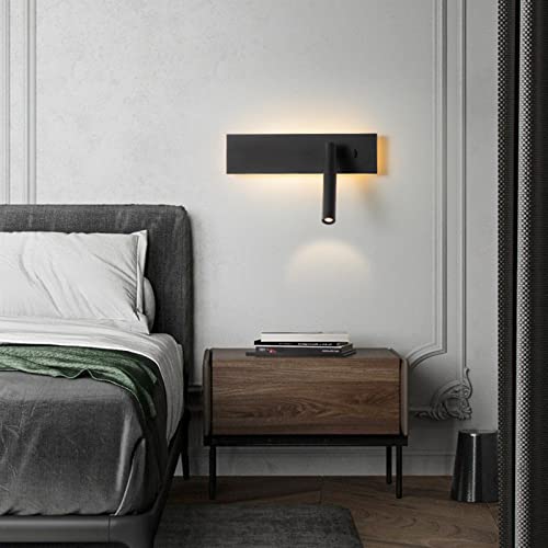 Rotación de ángulo de 360° en lámpara de pared LED con interruptor independiente 5